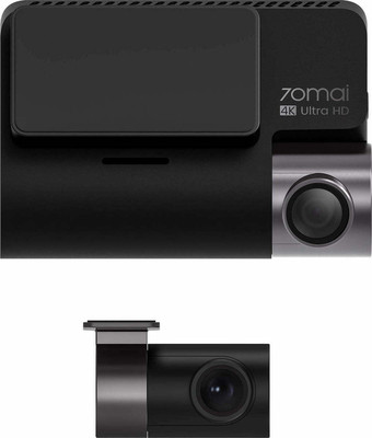 70mai A800S-1 Front & Rear Dash Cam 4k w. screen set w. RC06 Rearview Cam - 2160p 140FOV 500mAh Car