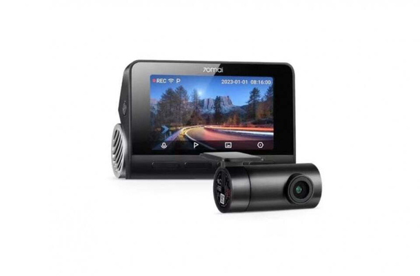 70mai A810-2 Front & Rear Dash Cam 4K w. Screen Set w. RC12 Rearview Cam - 2160p 60FPS 150FOV GPS