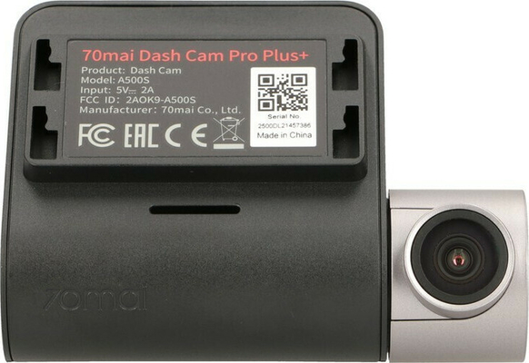 70mai Dash Cam Pro Plus+ A500S w. Screen, 1944P 140FOV 500mAh Car Camera