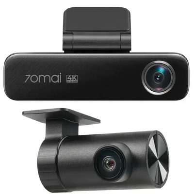 70mai Μ800-2 4Κ Dash Cam set & Rear Cam. 3840x2160 GPS & Hi Temperature Battery