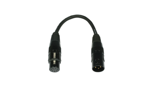 Accu Cable AC-DMXT/3M5F Καλώδιο DMX 3pin αρσενικό σε 5pin θηλυκό