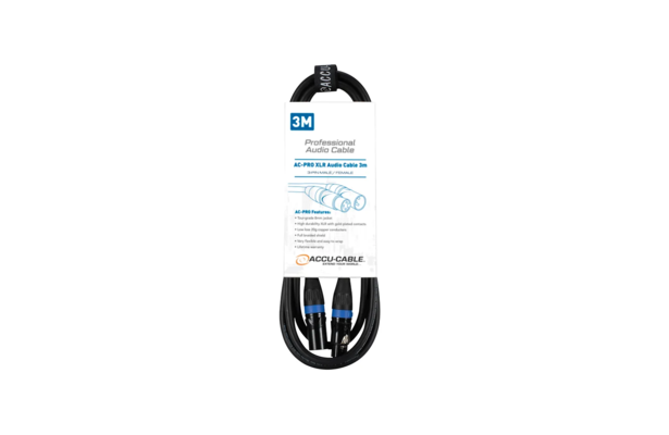 Accu-cable AC-PRO XLR audio cable 3,0m