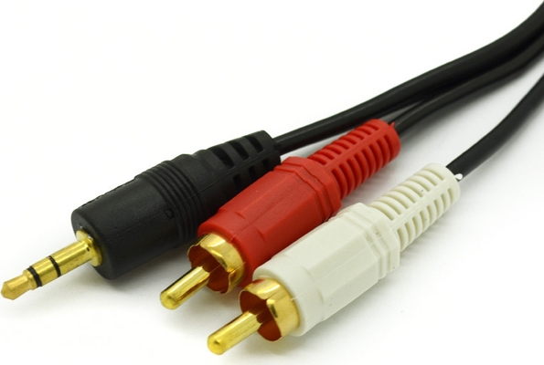 Aculine Audio Cable 3.5mm male - 2x RCA male 2m (AU-012)