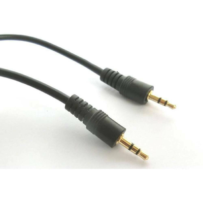 Aculine Καλώδιο 3.5mm male - 3.5mm male Μαύρο 3m (AU-004)