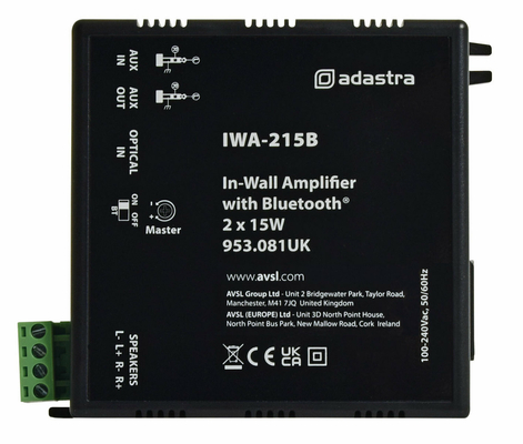 Adastra IWA-215B Εντοιχισμένος Ενισχυτής με Bluetooth 2x15W (Τεμάχιο)