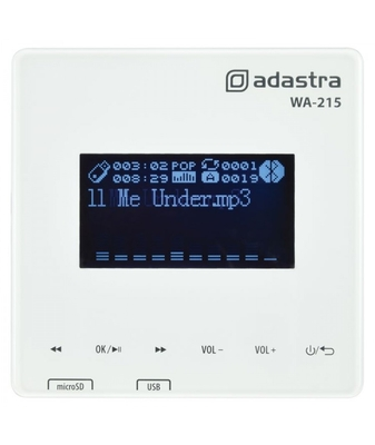 Adastra WA-215 Επιτοίχιος Ενισχυτής με Media Player και Bluetooth 2 x 15W RMS