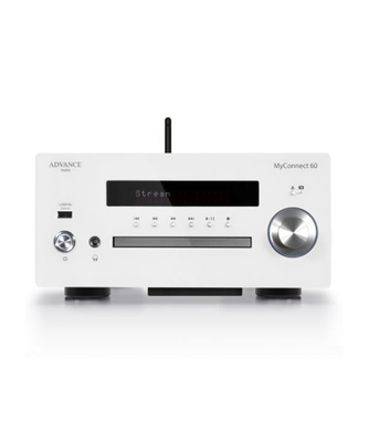 Advance Paris MyConnect 60 All in One System 2x60W με Wifi, Ethernet, FM, DAB+ White White