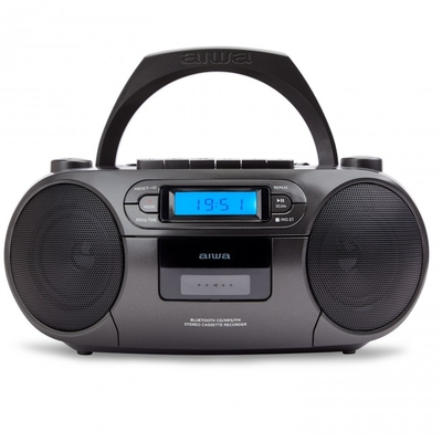 Aiwa RC-250/BK Φορητό Ραδιο-CD/MP3/USB/Kασετόφωνο με Bluetooth