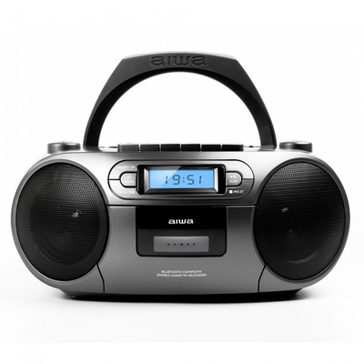 Aiwa RC-250/GY Φορητό Ραδιο-CD/MP3/USB/Kασετόφωνο με Bluetooth