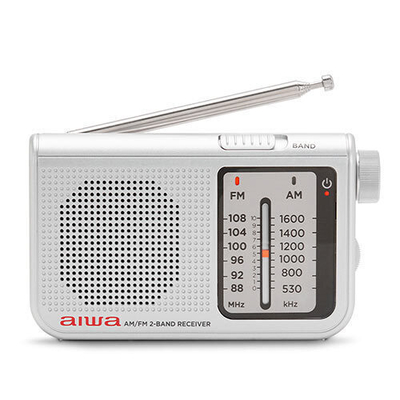 Aiwa RS-55 Ραδιοφωνάκι Μπαταρίας Ασημί
