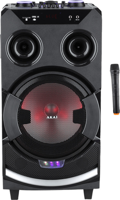 Akai ABTS-112 Σύστημα Karaoke με Ασύρματα Μικρόφωνα σε Μαύρο Χρώμα