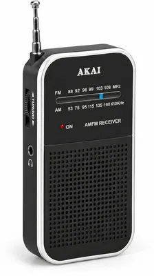 Akai APR-351 – Mini Φορητό Ραδιόφωνο AM/FM με Τηλεσκοπική Κεραία & Έξοδο Ακουστικών