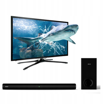 Akai ASB-8WSW – 2.1 Soundbar με Ασύρματο Subwoofer 150W, Bluetooth 5.3, HDMI ARC, AUX, USB & LED Οθόνη