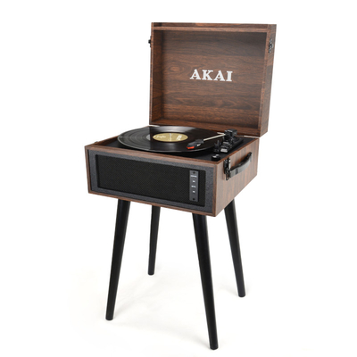 Akai ATT-101BT Πικάπ βαλίτσα με πόδια, Bluetooth in/out, εγγραφή και αναπαραγωγή από USB