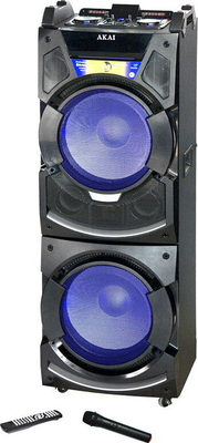 Akai DJ-S5H Σύστημα Karaoke με Ασύρματα Μικρόφωνα σε Μαύρο Χρώμα