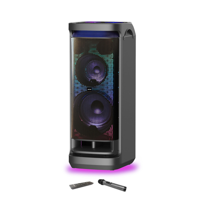 AKAI DJ-Y9L Φορητό Party Speaker με Bluetooth & DiscoBall Lights, 600W RMS, 12″ Subwoofer