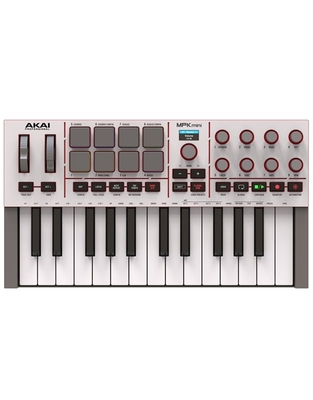 AKAI MPK MINI IV Midi Keyboard 25 Πλήτρων Λευκό