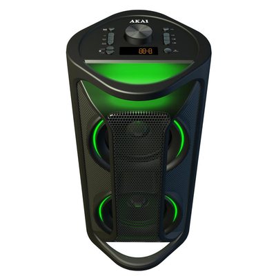 AKAI Party Speaker 200 Φορητό Ηχείο Bluetooth με LED & TWS, 40W RMS, 2×5