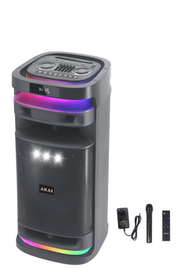 Akai Sonic X12 Φορητό Ηχείο 100W με Bluetooth 5.3, FM, TWS & Ασύρματο Μικρόφωνο