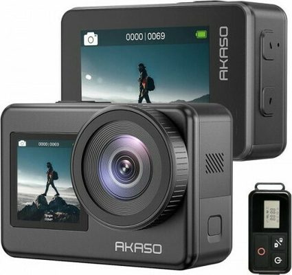 Akaso Brave 7 Action Camera 4K Ultra HD με WiFi Μαύρη με Οθόνη