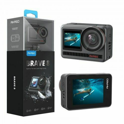Akaso Brave 8 Action Camera 4K Ultra HD Υποβρύχια Μαύρη με Οθόνη