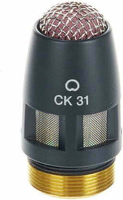 AKG CK 31 ΚΑΨΑ ΠΥΚΝΩΤΙΚΟΥ ΜΙΚΡΟΦΩΝΟΥ ΚΑΡΔΙΟΕΙΔΗΣ 20mV/Pa