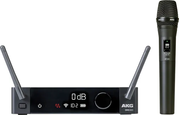 AKG DMS300 Set Microphone Set Ασύρματο σετ μικροφώνου χειρός 2.4 GHz