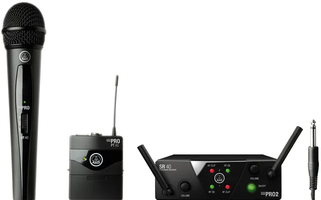 Akg WMS-40 MINI-2 MIX Διπλό ασύρματο σετ μικροφώνου χειρός και instrument
