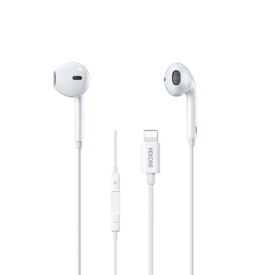 Ακουστικά Lightning WK ΥΒ09 Plug & Play Λευκό