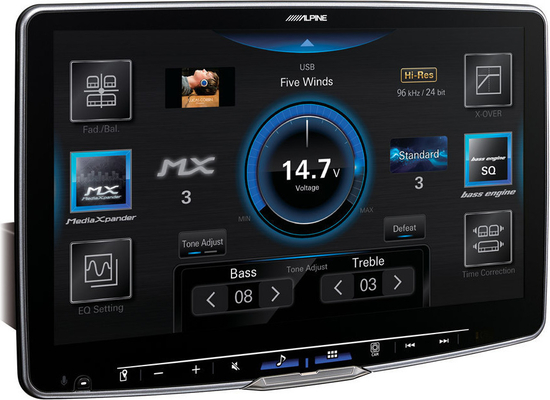 Alpine iLX-F115D XXL 11-Inch Media Receiver with 1 DIN Chassis