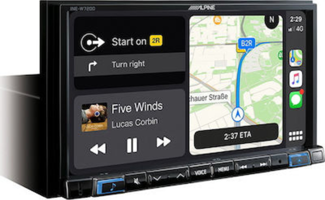 Alpine INE-W720D 7” Touch Screen Navigation with TomTom maps