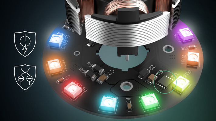 Arctic P12 Pro A-RGB (White)  - PWM 120mm Case Fan - fluid dynamic bearing - max 3000 RPM - PWM regu