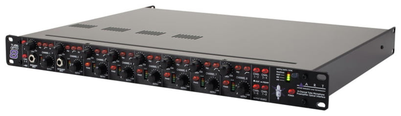 ART  ART Pro Audio TubeOpto 8 - Προενισχυτής Μικροφώνου Λυχνίας 8 Καναλιών