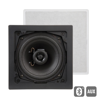ArtSound FL101BT Τετράγωνα Επίπεδα Ενεργά Χωνευτά Ηχεία 5,25'' 2-way AUX/BT White (Ζεύγος) White