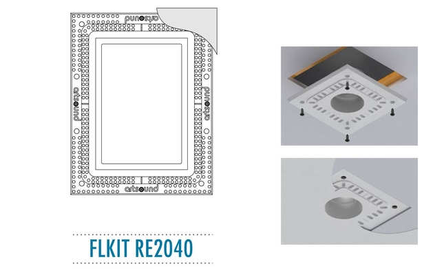 ArtSound FLKIT RE2040 Εντοιχιζόμενο Κιτ Στήριξης για το RE2040 330 x 260 x 14 mm (Τεμάχιο) White
