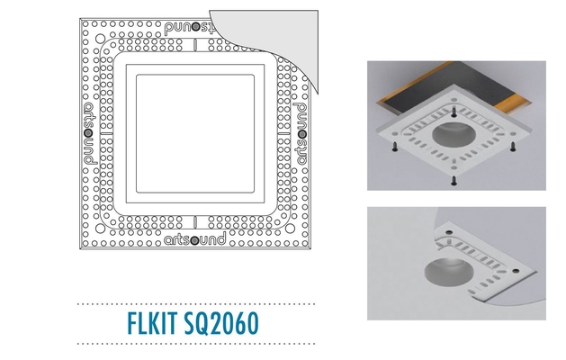 ArtSound FLKIT SQ2060 Εντοιχιζόμενο Κιτ Στήριξης για το SQ2060 350 x 350 x 14mm (Τεμάχιο) White