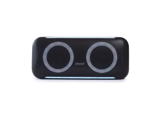 ArtSound LIGHTBEATS M Φορητό Ηχείο Bluetooth με λειτουργία TWS και φωτισμό LED black (Τεμάχιο) Black