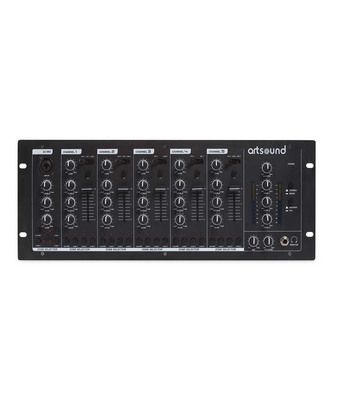 ArtSound MIKS6.4 Μίκτης 4 Ζωνών / 11 Εισόδων 13W (Τεμάχιο) Black