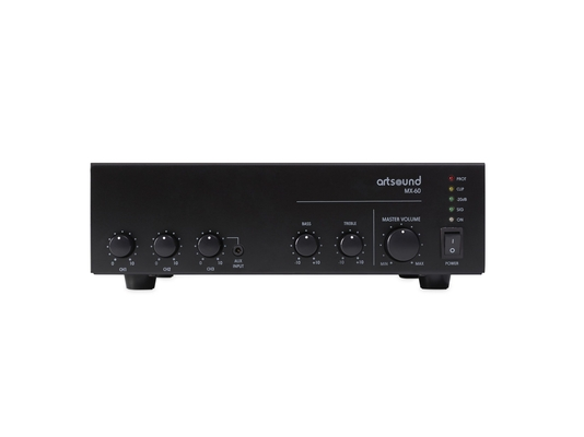ArtSound MX-60 Ενισχυτής - Μίκτης 1 Ζώνης 60W (Τεμάχιο)