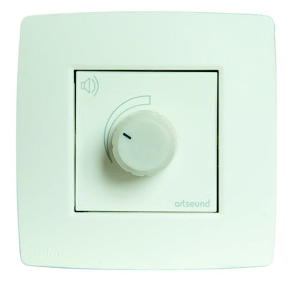 ArtSound N-VOLST-101 Stereo Ρυθμιστής Έντασης "Niko" 2 x 40 με Ρελέ White (Τεμάχιο) White