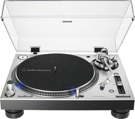 Audio Technica AT-LP140XP Silver Direct Drive Με εγγύηση αντιπροσωπείας και ταινία γνησιότητας
