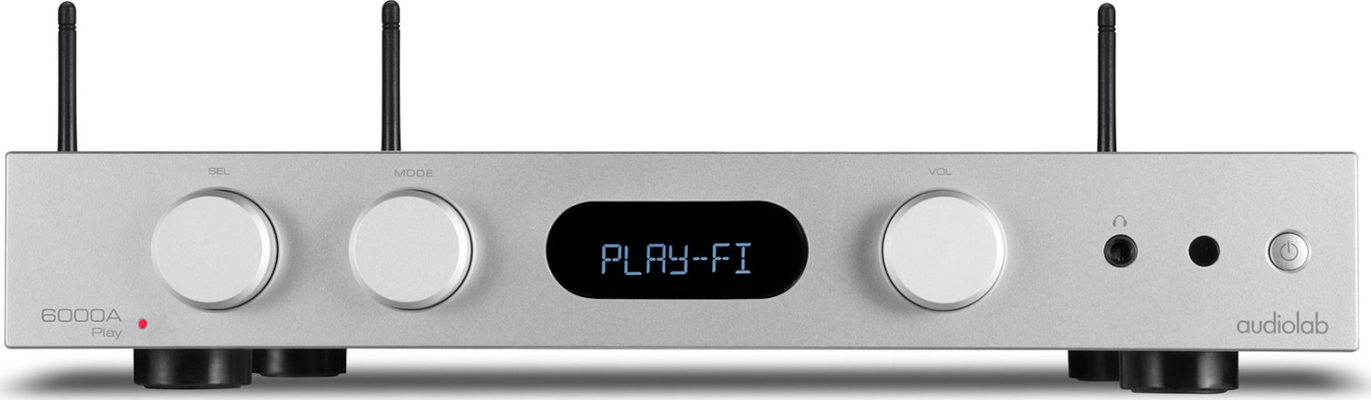 Audiolab 6000A Play  Ολοκληρωμένος Ενισχυτής Hi-Fi Stereo 75W/4Ω 50W/8Ω (Silver)