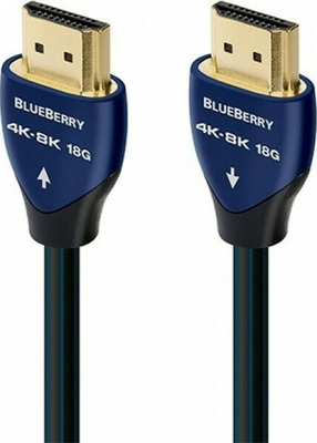 AudioQuest BlueBerry 18 1m Καλώδιο HDMI 2.1 4K-8K 18 Gbps