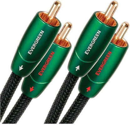 AudioQuest Evergreen 2x RCA male - 2x RCA male 1m Καλώδιο Audio Interconnect