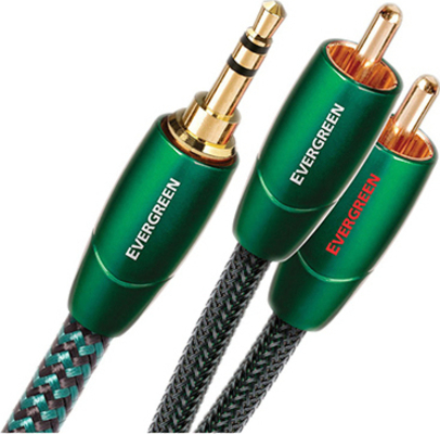 AudioQuest Evergreen 3.5mm male - 2x RCA male 1m Καλώδιο Audio 706585395