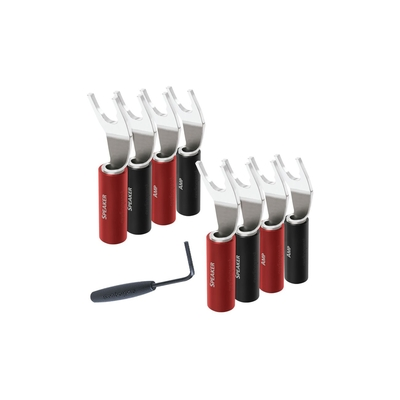 AudioQuest Suregrip 100 Multi-Spade Silver 8Τεμαχια 706585458