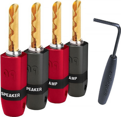 Audioquest SureGrip-300 BFA-Bananas Gold plated - 4 τεμαχια 706585447