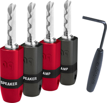 Audioquest SureGrip-300 BFA-Bananas silver plated - 4 τεμαχια 7065851214