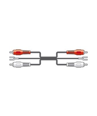 AvLink 109.543UK 2 x RCA Phono με Γείωση - 2 x RCA Phono με Γείωση 1.2m (Τεμάχιο)