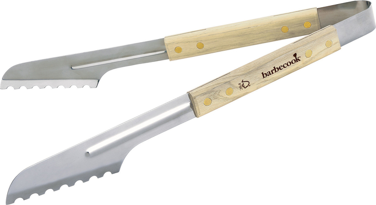 Barbecook Λαβίδα Ανοξείδωτη με Ξύλινη Λαβή 40cm. De Lux.223.0207.155